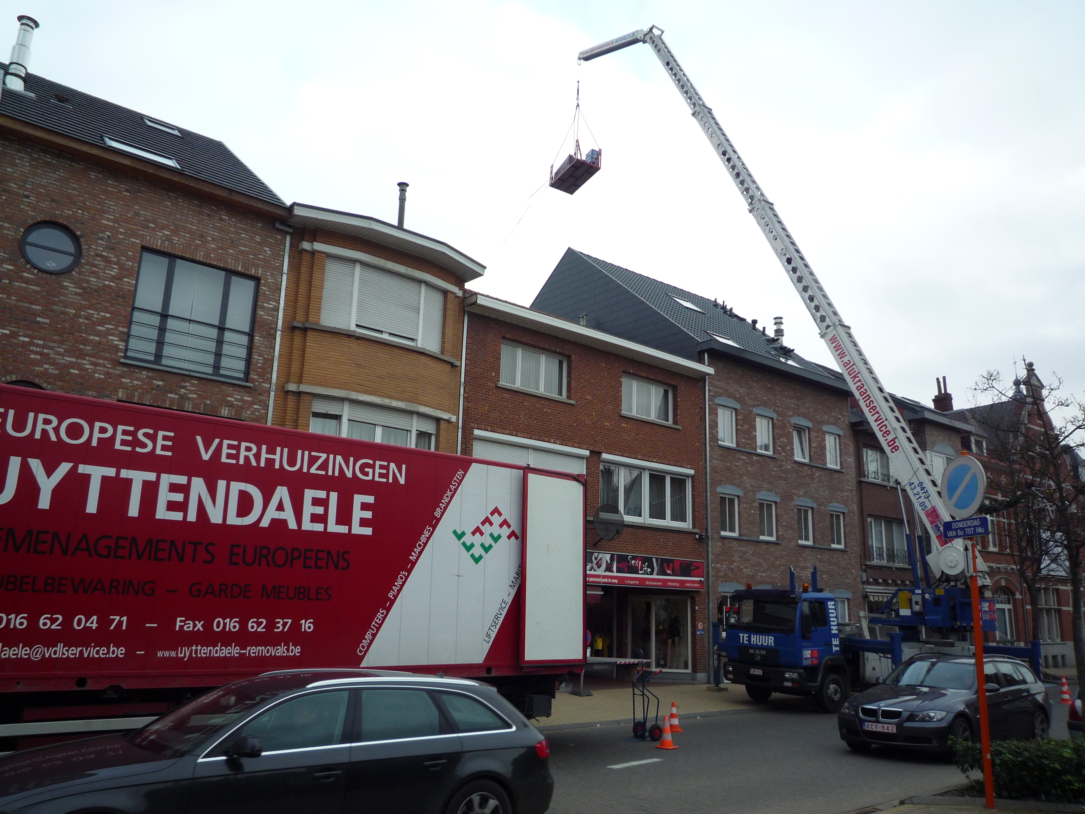 Foto van verhuiswerkzaamheden